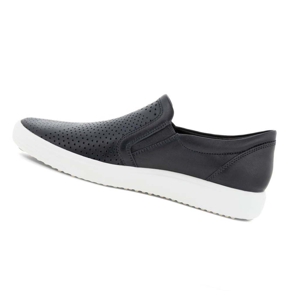 Ecco Soft 7 Slip-on Fritidssko Dame Svarte | NO 77FDN